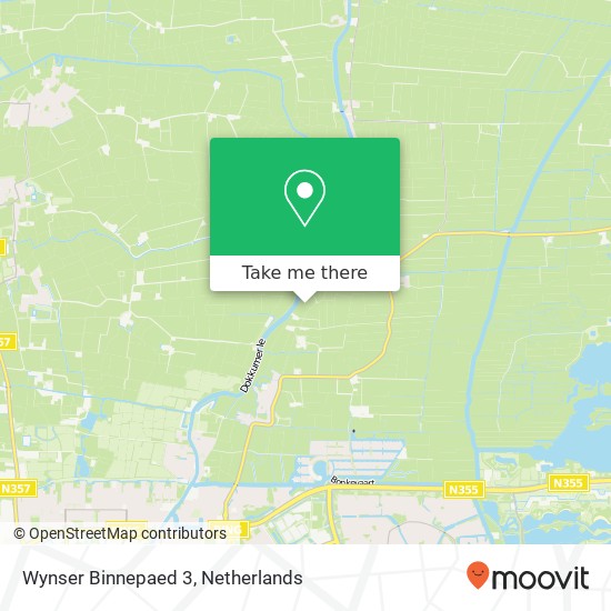 Wynser Binnepaed 3, 9082 AZ Miedum kaart