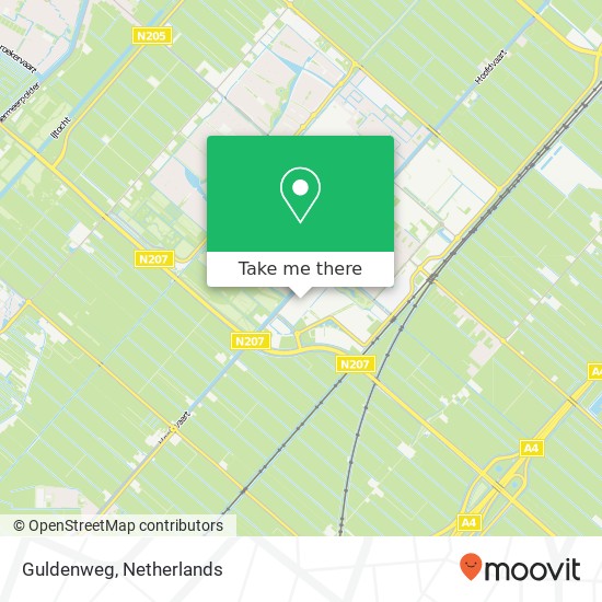 Guldenweg, Guldenweg, 2153 Nieuw-Vennep, Nederland kaart