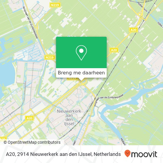 A20, 2914 Nieuwerkerk aan den IJssel kaart