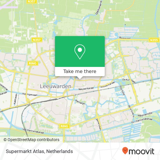 Supermarkt Atlas, Noordvliet 71 kaart