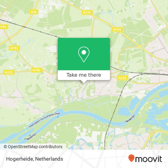 Hogerheide, Hogerheide, 6862 CX Oosterbeek, Nederland kaart