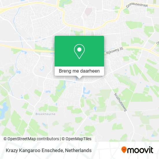 Krazy Kangaroo Enschede kaart