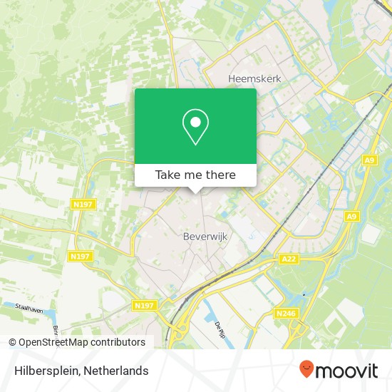 Hilbersplein, Hilbersplein, 1944 Beverwijk, Nederland kaart