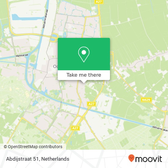 Abdijstraat 51, 4902 RR Oosterhout kaart
