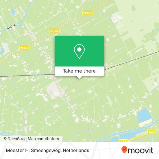Meester H. Smeengeweg, Meester H. Smeengeweg, 7958 Koekange, Nederland kaart