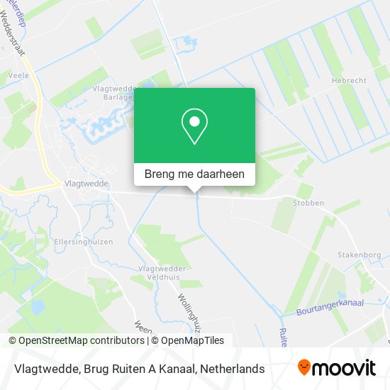 Vlagtwedde, Brug Ruiten A Kanaal kaart