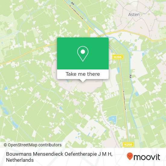 Bouwmans Mensendieck Oefentherapie J M H, Kerkstraat 36 kaart