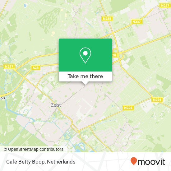 Café Betty Boop, Bergweg 102 kaart