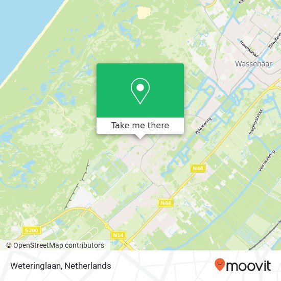 Weteringlaan, Weteringlaan, 2243 GJ Wassenaar, Nederland kaart