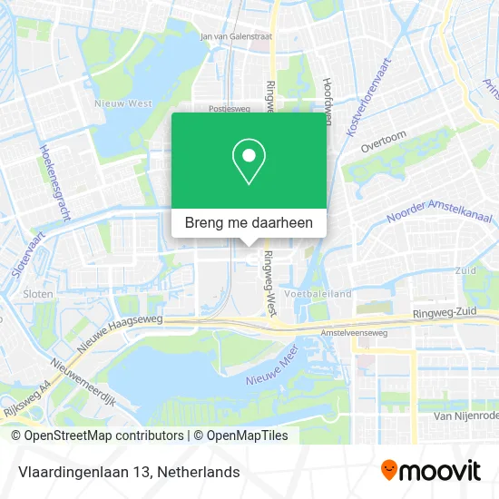 Vlaardingenlaan 13 kaart