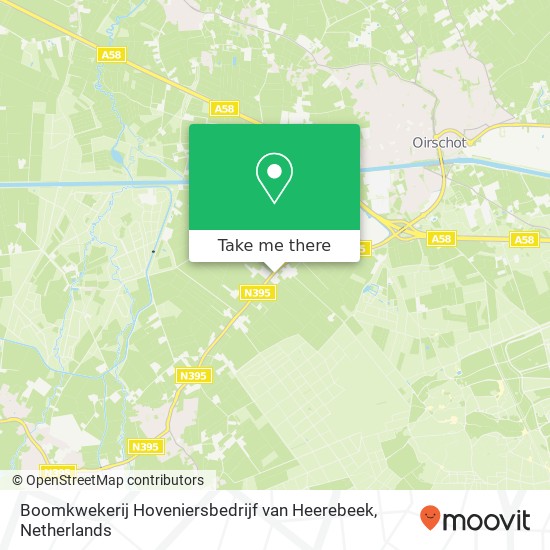 Boomkwekerij Hoveniersbedrijf van Heerebeek, Langereyt kaart