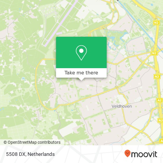 5508 DX, 5508 DX Veldhoven, Nederland kaart