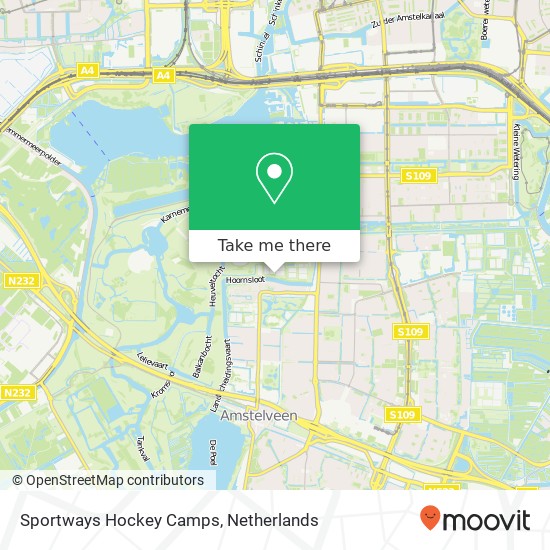 Sportways Hockey Camps, Nieuwe Kalfjeslaan 21C kaart
