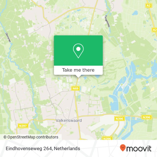 Eindhovenseweg 264, Eindhovenseweg 264, 5553 AA Valkenswaard, Nederland kaart