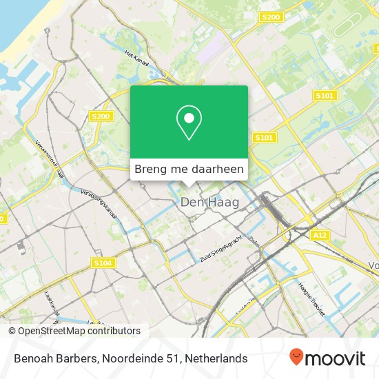 Benoah Barbers, Noordeinde 51 kaart