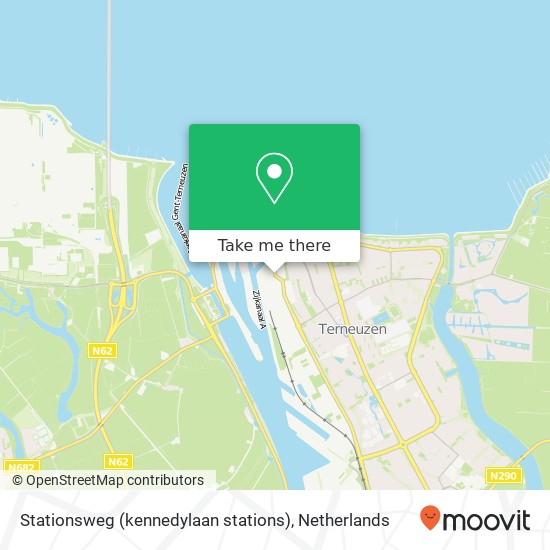Stationsweg (kennedylaan stations), 4538 Terneuzen kaart