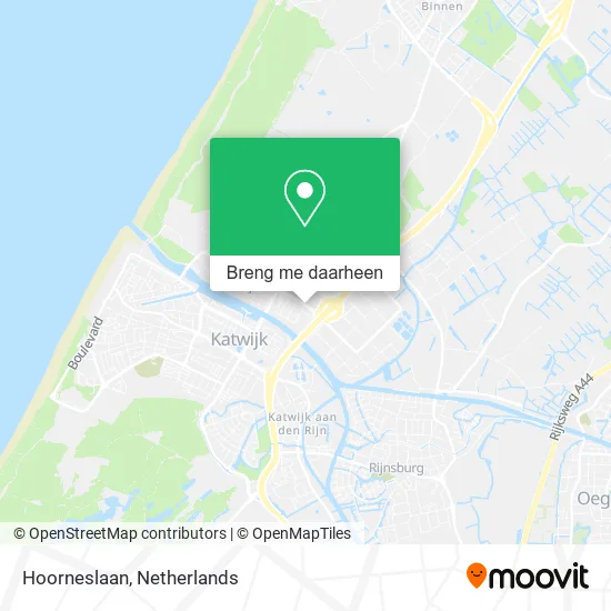 Hoorneslaan kaart