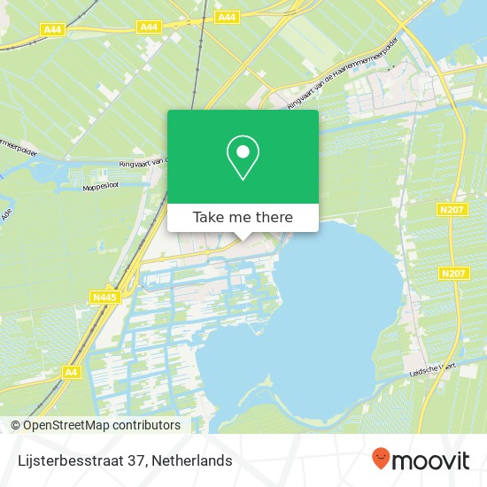 Lijsterbesstraat 37, 2371 TG Roelofarendsveen kaart