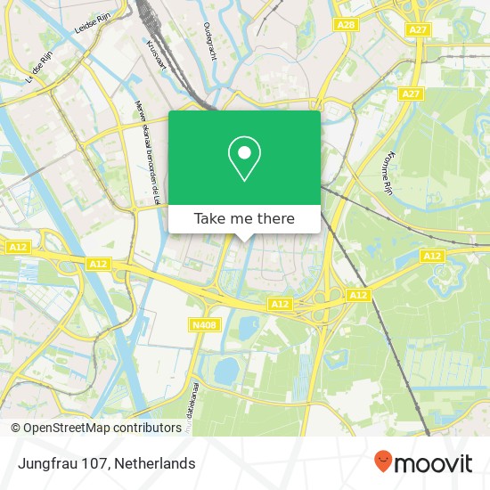 Jungfrau 107, Jungfrau 107, 3524 WJ Utrecht, Nederland kaart