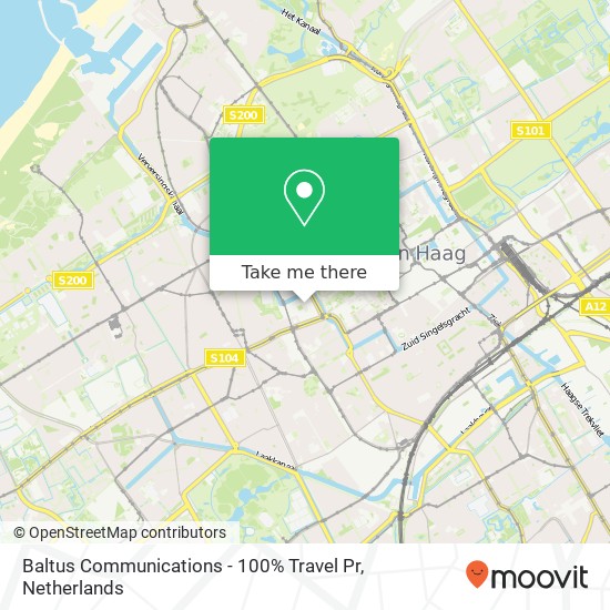 Baltus Communications - 100% Travel Pr, Bautersemstraat 38 kaart