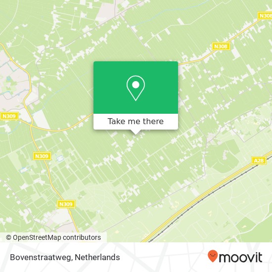 Bovenstraatweg, Bovenstraatweg, 8096 Oldebroek, Nederland kaart