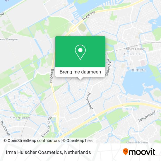 Irma Hulscher Cosmetics kaart