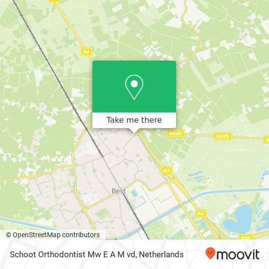 Schoot Orthodontist Mw E A M vd, Nieuwstraat 77A kaart