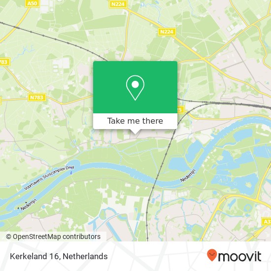 Kerkeland 16, 6862 VB Oosterbeek kaart
