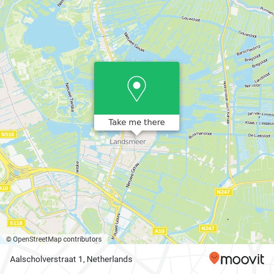 Aalscholverstraat 1, 1121 EK Landsmeer kaart