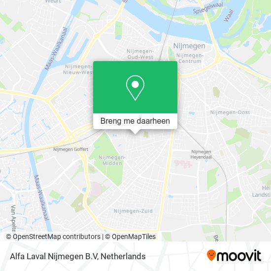 Alfa Laval Nijmegen B.V kaart