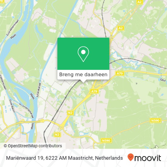 Mariënwaard 19, 6222 AM Maastricht kaart