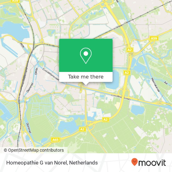 Homeopathie G van Norel, Borneostraat 23 kaart