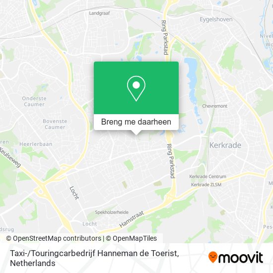 Taxi- / Touringcarbedrijf Hanneman de Toerist kaart