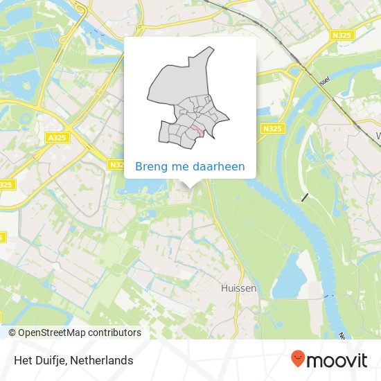 Het Duifje, 't Duifje, Arnhem, Nederland kaart