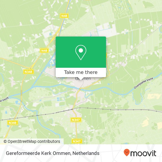 Gereformeerde Kerk Ommen, Bouwstraat 19 kaart