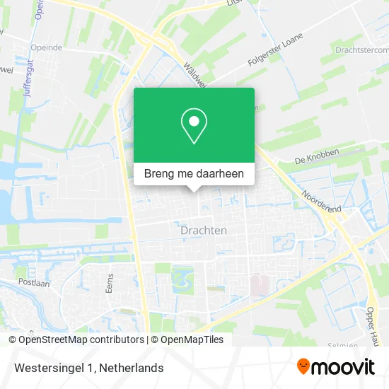 Westersingel 1 kaart