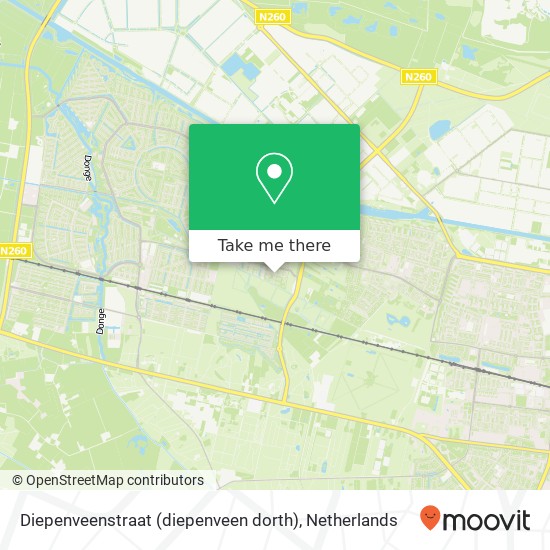 Diepenveenstraat (diepenveen dorth), 5043 Tilburg kaart