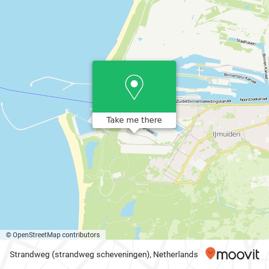 Strandweg (strandweg scheveningen), 1976 IJmuiden kaart