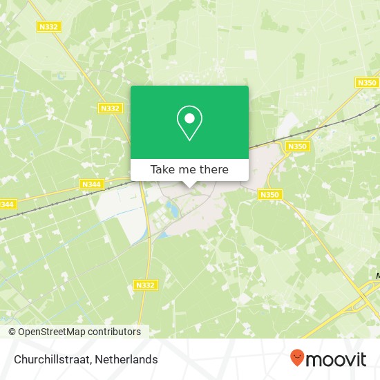 Churchillstraat, Churchillstraat, 7451 Holten, Nederland kaart