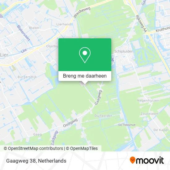 Gaagweg 38 kaart