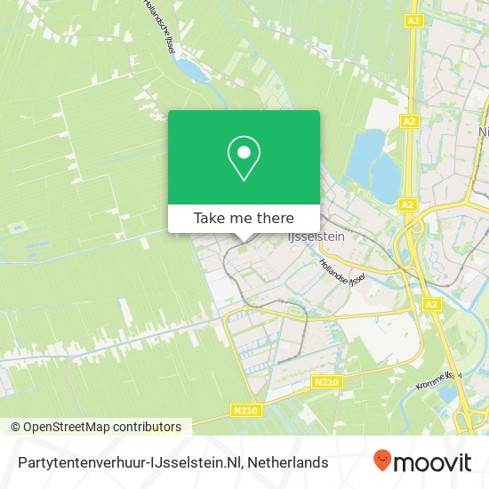 Partytentenverhuur-IJsselstein.Nl, Weegbree 96 kaart