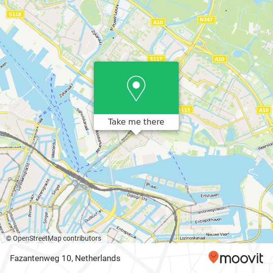 Fazantenweg 10, 1021 HN Amsterdam kaart