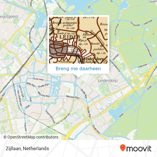 Zijllaan, Zijllaan, 2352 AJ Leiderdorp, Nederland kaart