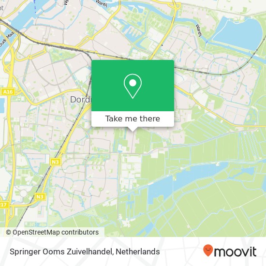 Springer Ooms Zuivelhandel, Stevensweg 29 kaart