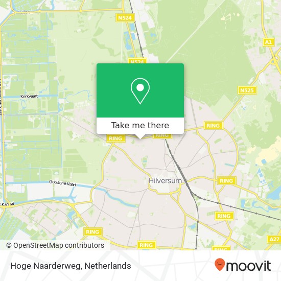 Hoge Naarderweg, Hoge Naarderweg, 1217 Hilversum, Nederland kaart