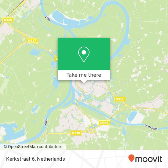 Kerkstraat 6, 6981 CM Doesburg kaart