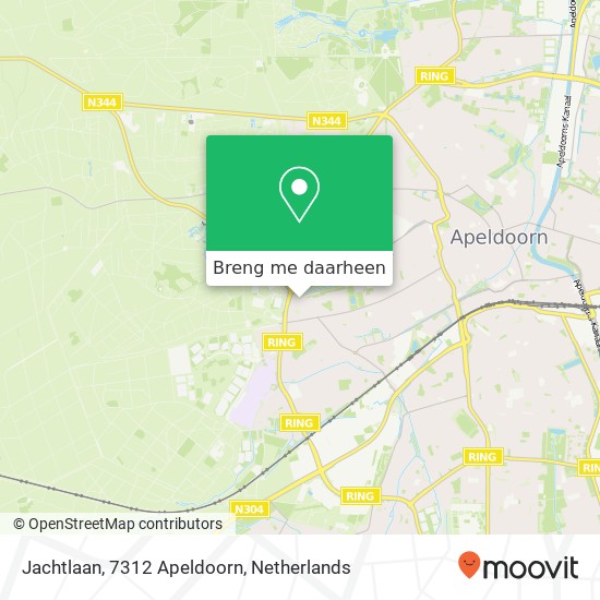 Jachtlaan, 7312 Apeldoorn kaart