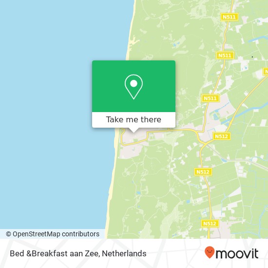 Bed &Breakfast aan Zee, Burgemeester Eymaplein 1 kaart