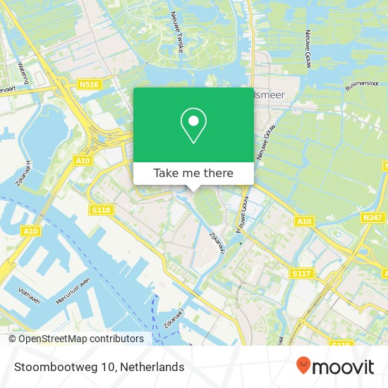 Stoombootweg 10, 1035 TW Amsterdam kaart