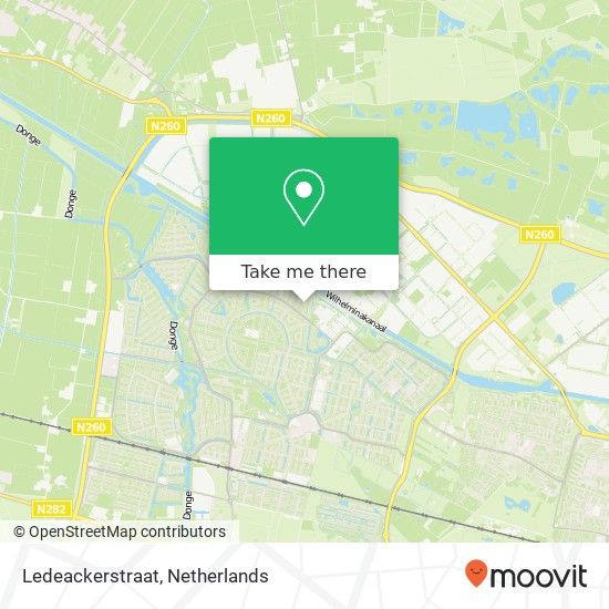 Ledeackerstraat, Ledeackerstraat, 5045 Tilburg, Nederland kaart